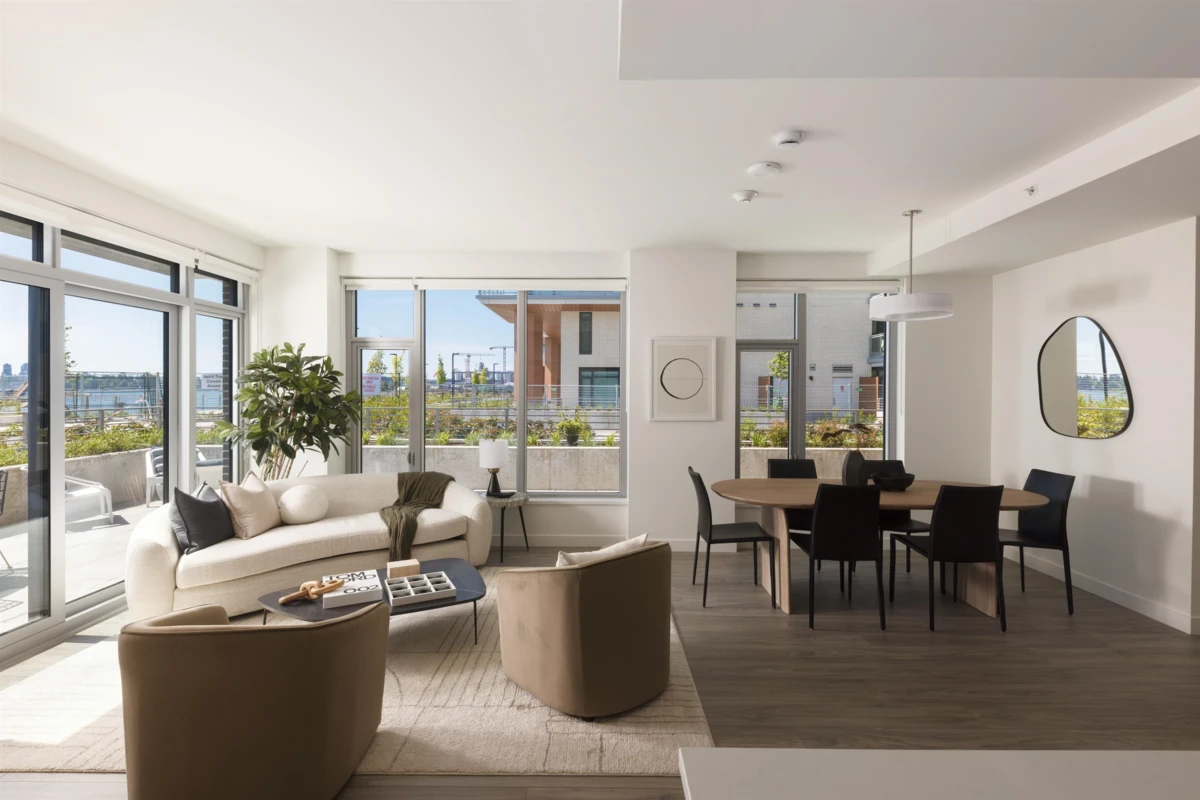 Living Room Photo of TH112 755 Harbourside Drive, North Vancouver, BC