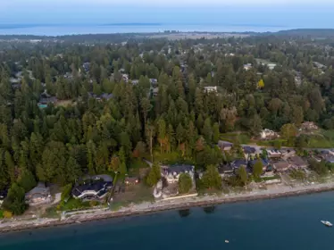 Aerial View of 535 English Bluff Road, Delta, BC