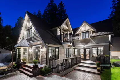 Aerial View of 744 Austin Avenue, Coquitlam, BC