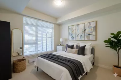 Primary Bedroom Photo of 220 5248 Grimmer Street, Burnaby, BC