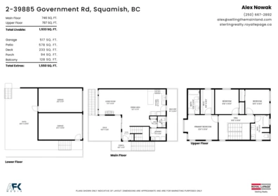 Outdoor Deck Photo of 2 39885 Government Road, Squamish, BC