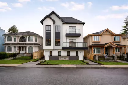 Aerial View of 3 7353 12th Avenue, Burnaby, BC