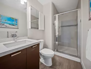 Powder Room Photo of 301 4372 Fraser Street, Vancouver, BC