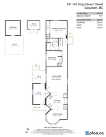 Aerial View of 141 145 King Edward Street, Coquitlam, BC