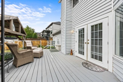Aerial View of 5455 184a Street, Surrey, BC