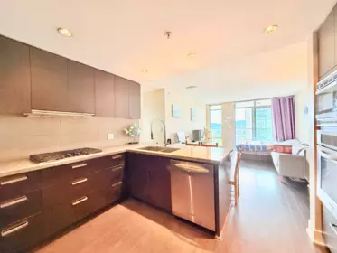 Kitchen Island Photo of 2802 1155 The High Street, Coquitlam, BC