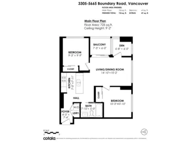 Kitchen Photo of 3305 5665 Boundary Road, Vancouver, BC