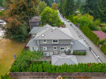 Aerial View of 7688 Wheater Court, Burnaby, BC