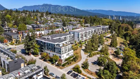 Exterior Rear Photo of 208 707 E 3 Street, North Vancouver, BC