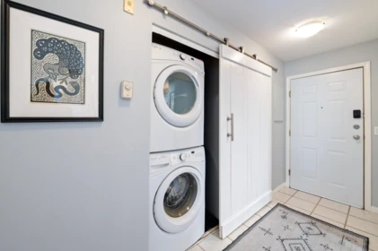 Laundry Room Photo of 606 301 Maude Road, Port Moody, BC