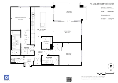 Walk-In Closet Photo of 703 1171 Jervis Street, Vancouver, BC
