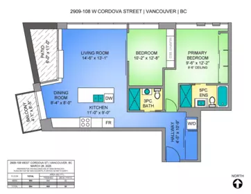 2909 108 W Cordova Street, Vancouver, BC, Vancouver — Apartment/Condo for sale
