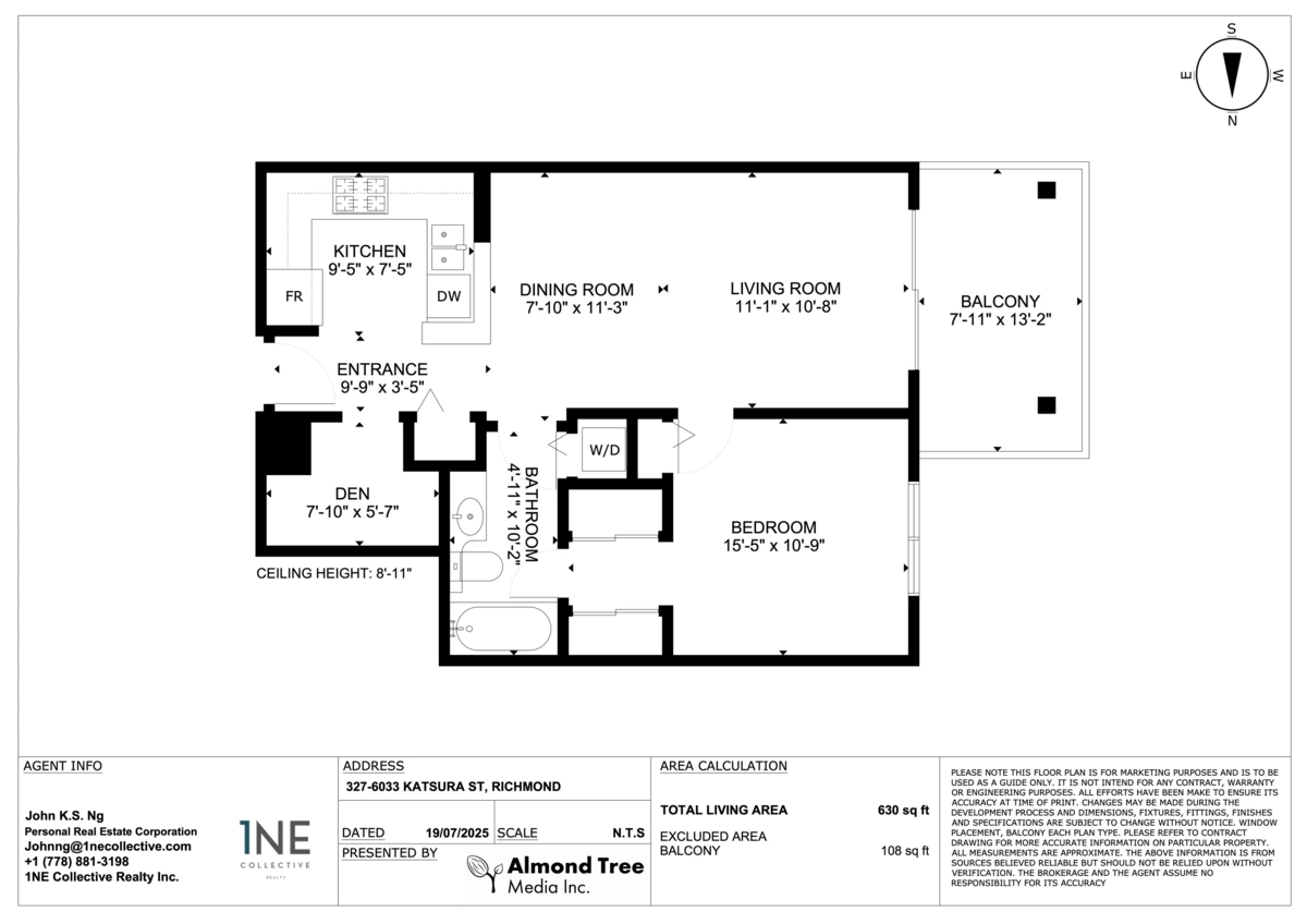 Exterior Rear Photo of 327 6033 Katsura Street, Richmond, BC