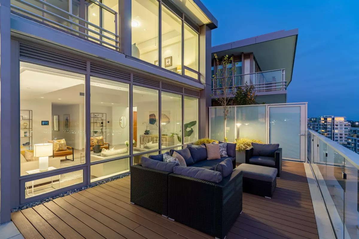 Aerial View of 1205 6622 Pearson Way, Richmond, BC