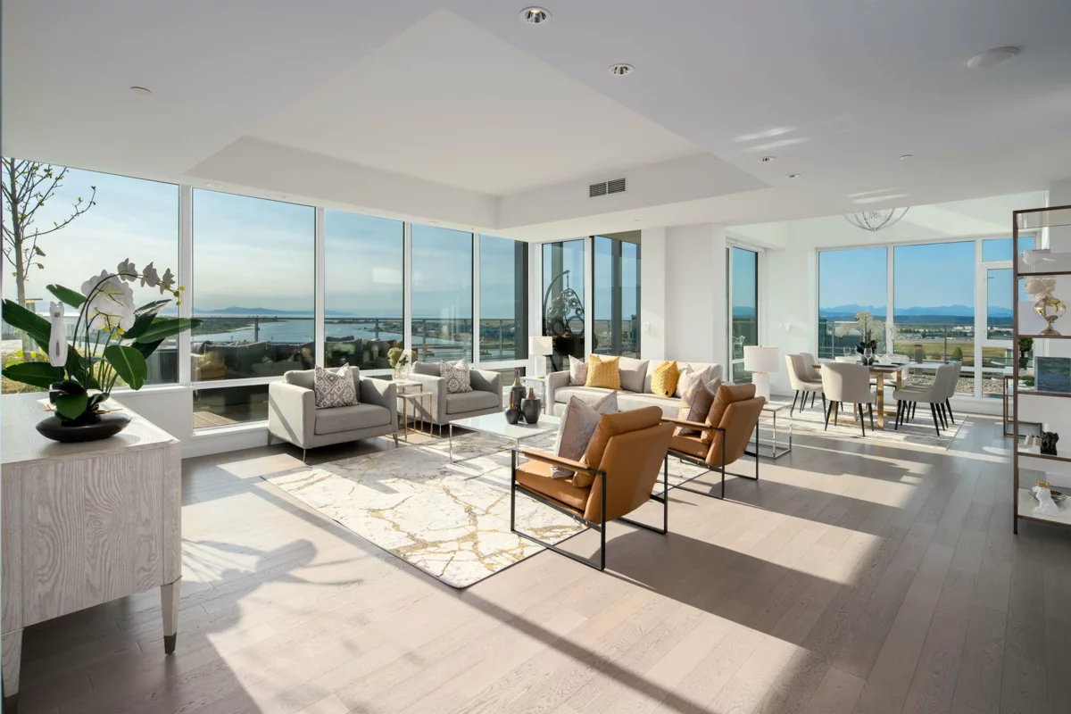 Living Room Photo of 1205 6622 Pearson Way, Richmond, BC