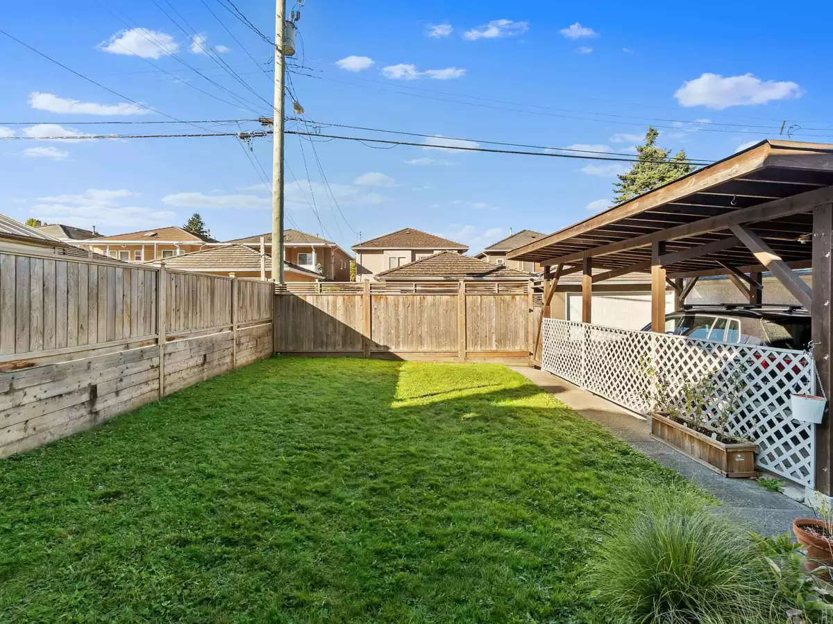 Backyard Photo of 4833 Henry Street, Vancouver, BC