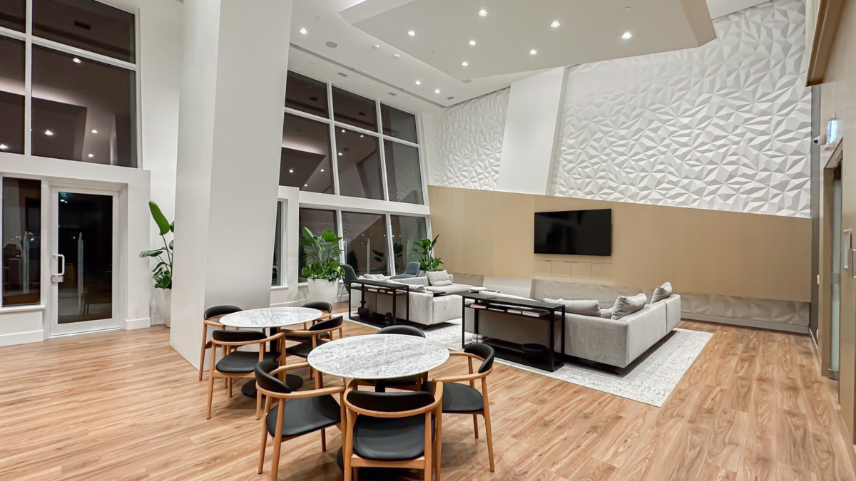 Entry Foyer Photo of 102 660 Quayside Drive, New Westminster, BC