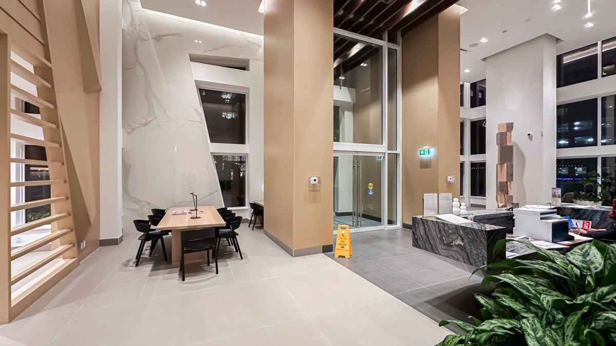 Exterior Rear Photo of 102 660 Quayside Drive, New Westminster, BC