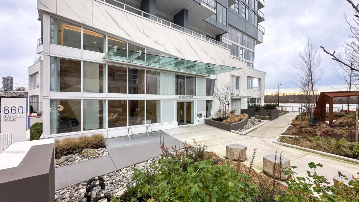Front Yard Photo of 102 660 Quayside Drive, New Westminster, BC