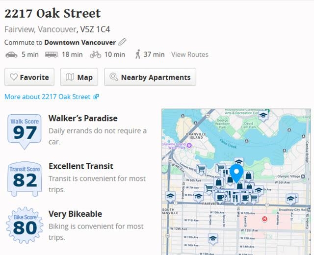 Swimming Pool Photo of 2217 Oak Street, Vancouver, BC