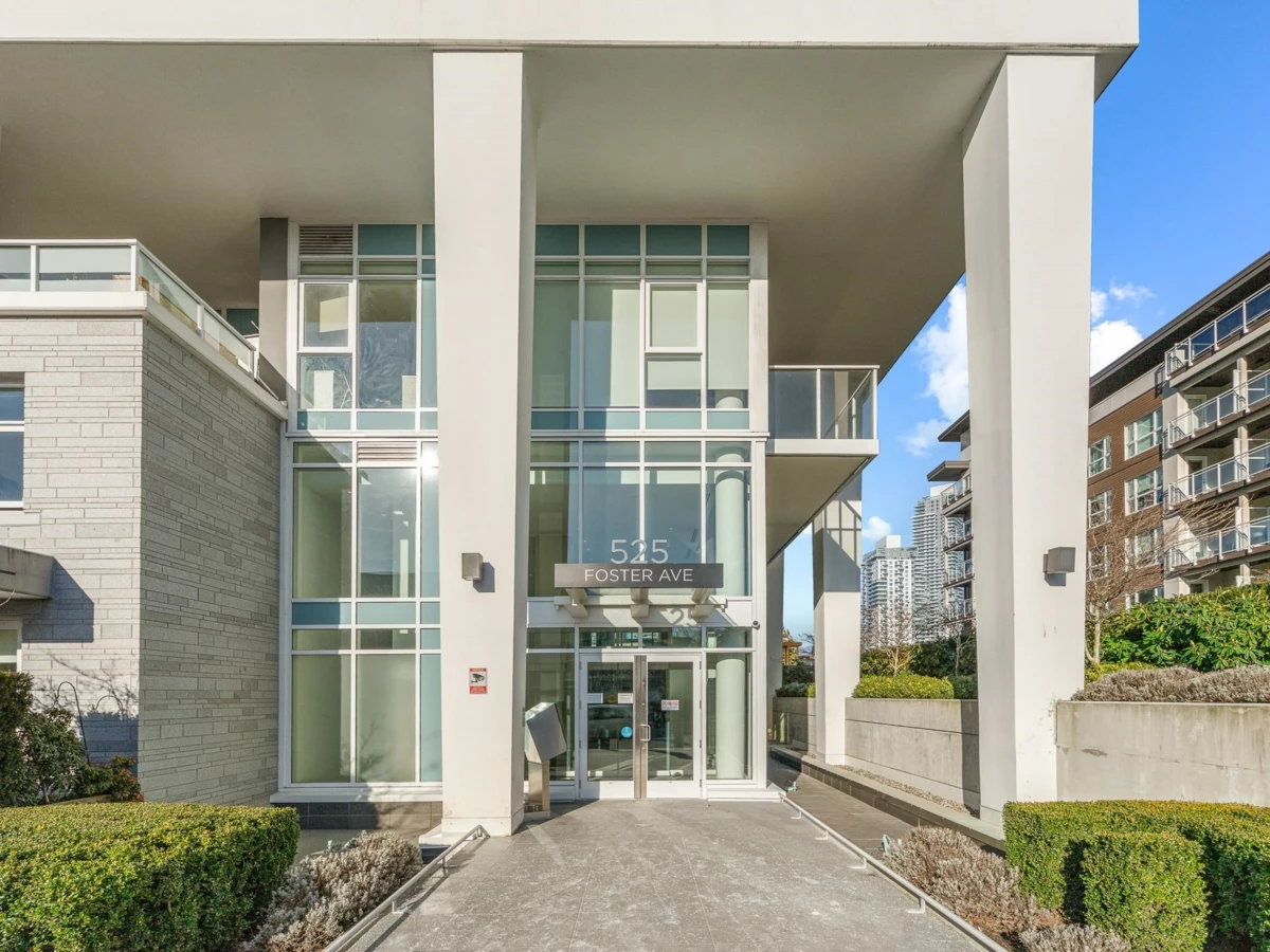 Exterior Rear Photo of 907 525 Foster Avenue, Coquitlam, BC