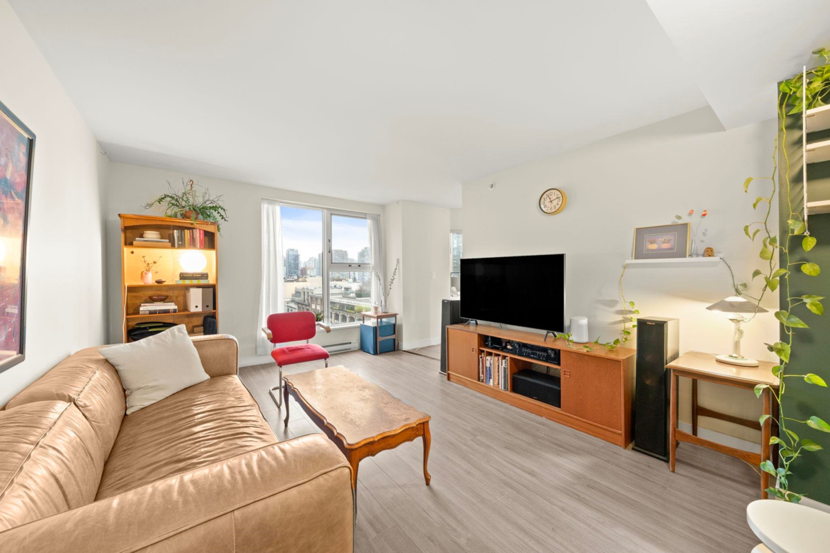 Living Room Photo of 1002 1323 Homer Street, Vancouver, BC