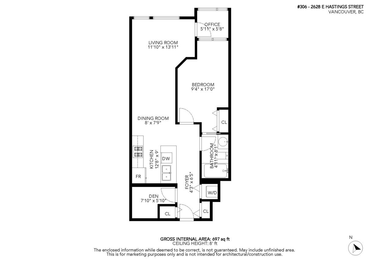 Outdoor Patio Photo of 306 2636 E Hastings Street, Vancouver, BC
