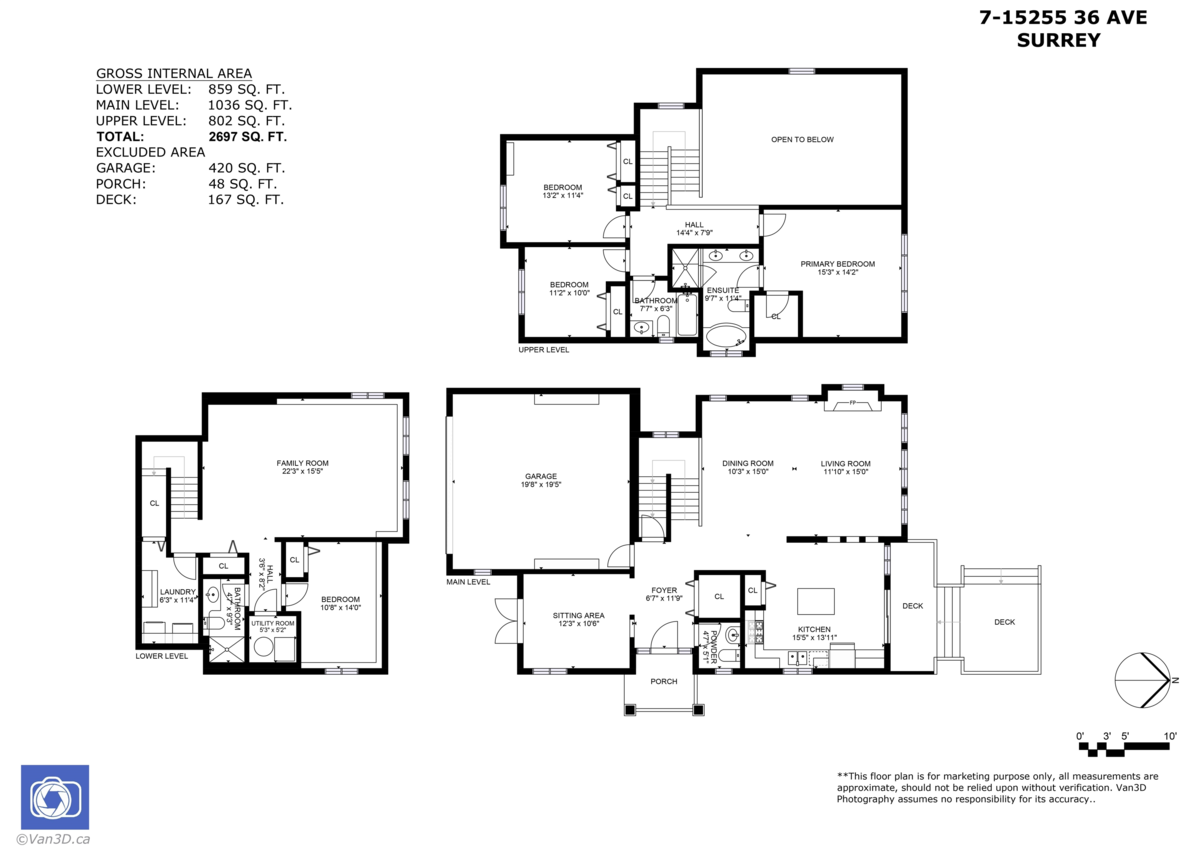 Exterior Rear Photo of 7 15255 36 Avenue, Surrey, BC