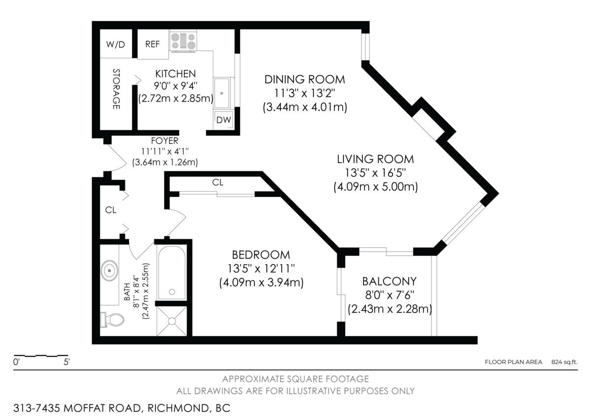 Basement Recreation Room Photo of 313 7435 Moffatt Road, Richmond, BC