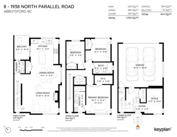 Outdoor Deck Photo of 8 1938 North Parallel Road, Abbotsford, BC