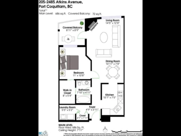 Laundry Room Photo of 205 2485 Atkins Avenue, Port Coquitlam, BC