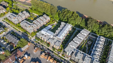 Aerial View of 211 300 Salter Street, New Westminster, BC