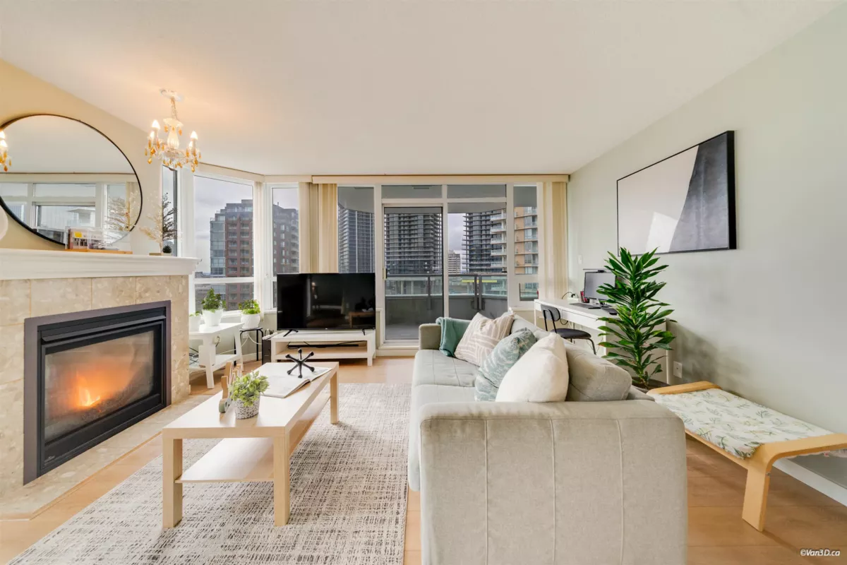 Living Room Photo of 1320 4825 Hazel Street, Burnaby, BC