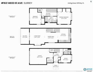 Entry Foyer Photo of 163 14833 61 Avenue, Surrey, BC