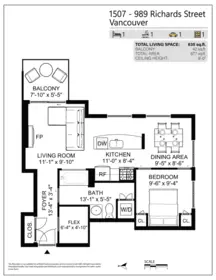 Garden / Landscaping Photo of 1507 989 Richards Street, Vancouver, BC