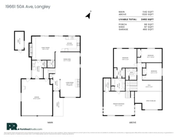 Aerial View of 19661 50a Avenue, Langley, BC