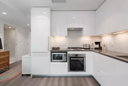 Kitchen Photo of 305 8138 Fraser Street, Vancouver, BC