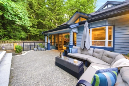 Backyard Photo of 4383 Cove Cliff Road, North Vancouver, BC
