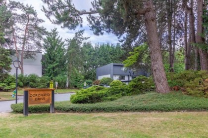 Aerial View of 7348 Coronado Drive, Burnaby, BC