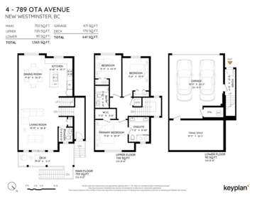 4 789 Ota Avenue, New Westminster, BC, New Westminster — Townhouse for sale