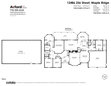 Aerial View of 12486 256 Street, Maple Ridge, BC