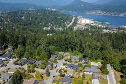 Aerial View of 990 Jarvis Street, Coquitlam, BC