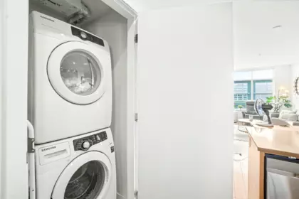 Laundry Room Photo of 316 9150 University High Street, Burnaby, BC