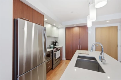 Kitchen Island Photo of 102 221 E 3rd Street, North Vancouver, BC