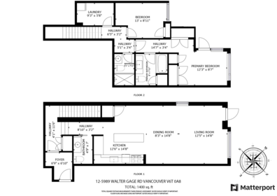 TH12 5989 Walter Gage Road, Vancouver, BC, Vancouver — Townhouse for sale