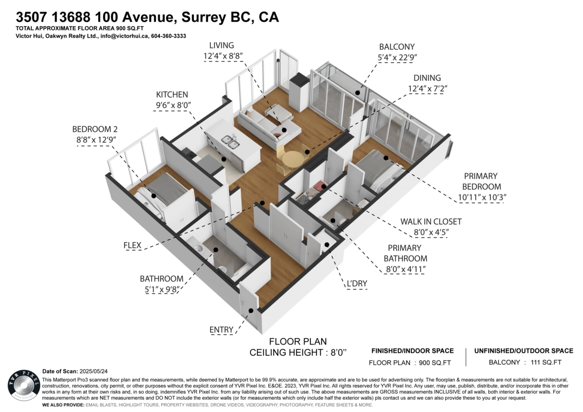 Outdoor Patio Photo of 3507 13688 100 Avenue, Surrey, BC