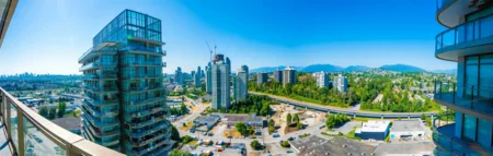 Aerial View of 2301 5333 Goring Street, Burnaby, BC