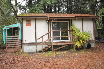 Aerial View of 2240 Oldershaw Road, Roberts Creek, BC