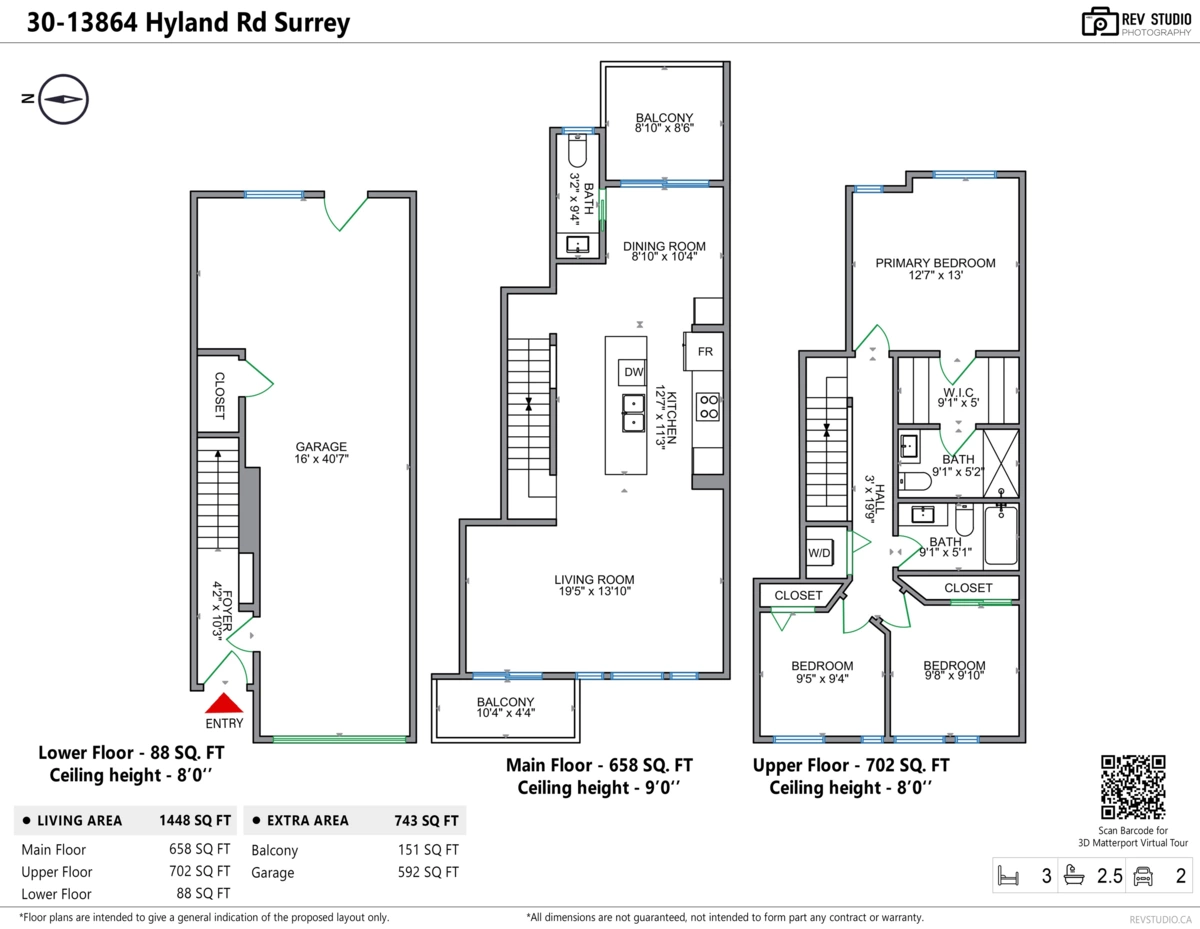 Aerial View of 30 13864 Hyland Road, Surrey, BC