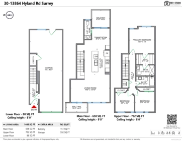 Aerial View of 30 13864 Hyland Road, Surrey, BC